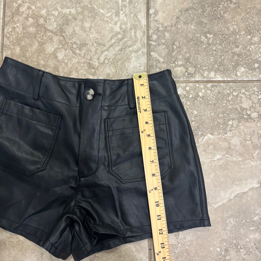 The Colette Faux Leather Shorts by Maeve Sz 27 - Picture 12 of 14